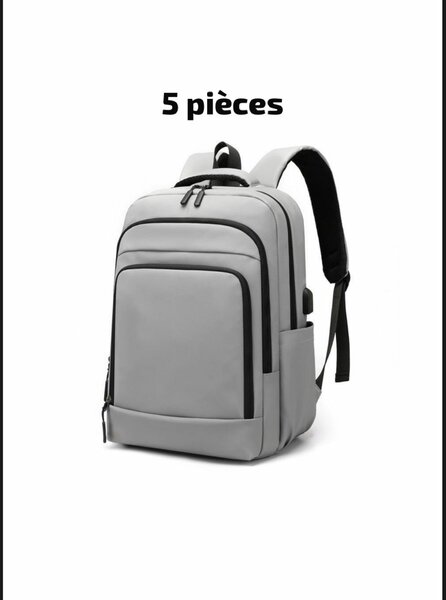 Sac à dos gris pour ordinateurs portables