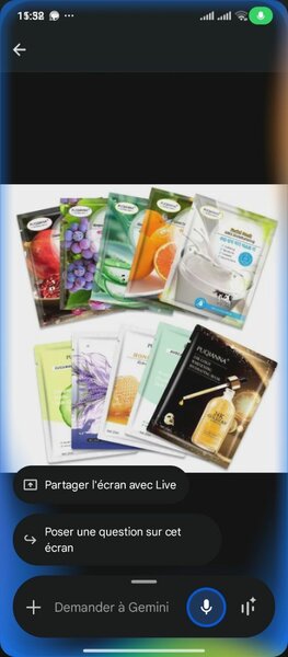 Masques de visage hydratants - Sachets individuels