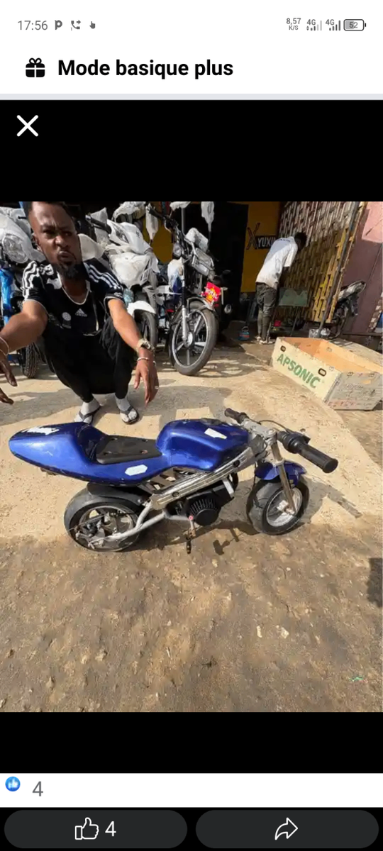 Mini moto électrique enfant