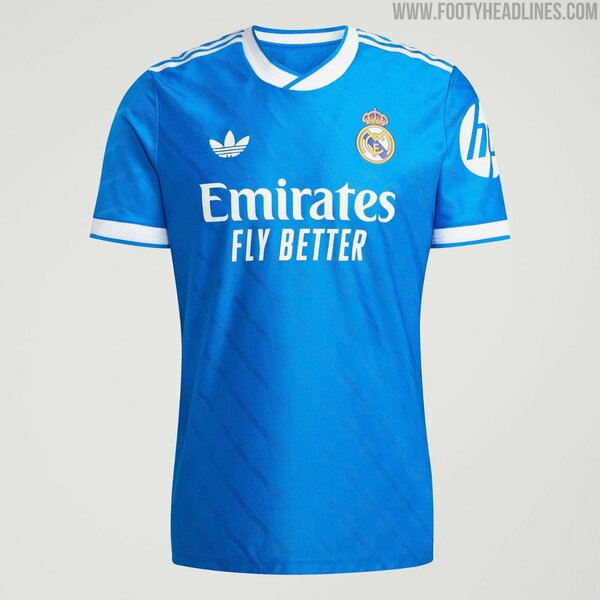 Maillot de football bleu Adidas