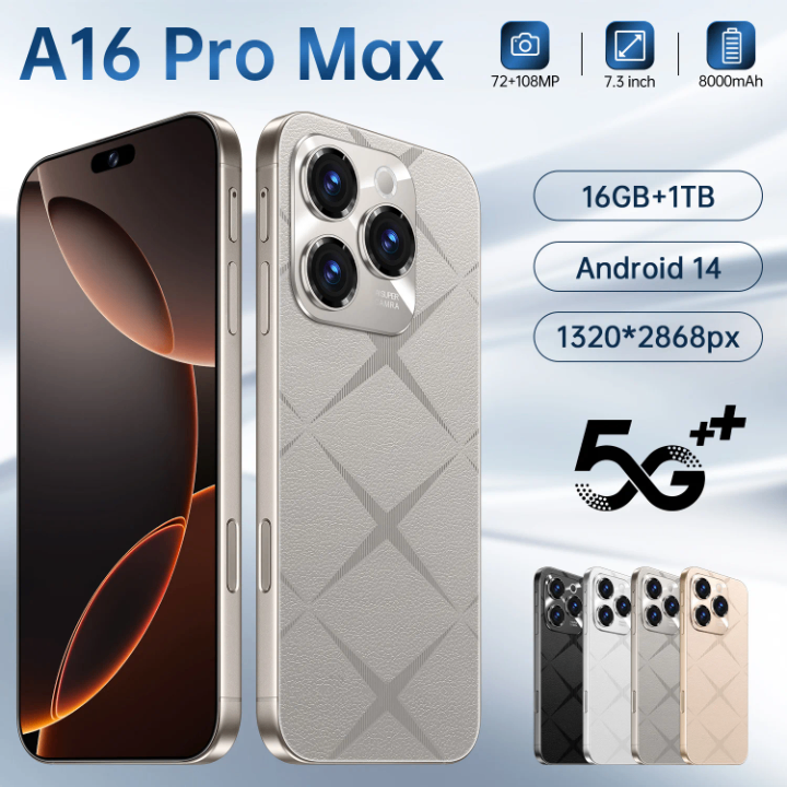 A16 Pro Max 16GB 1TB 5G Smartphone