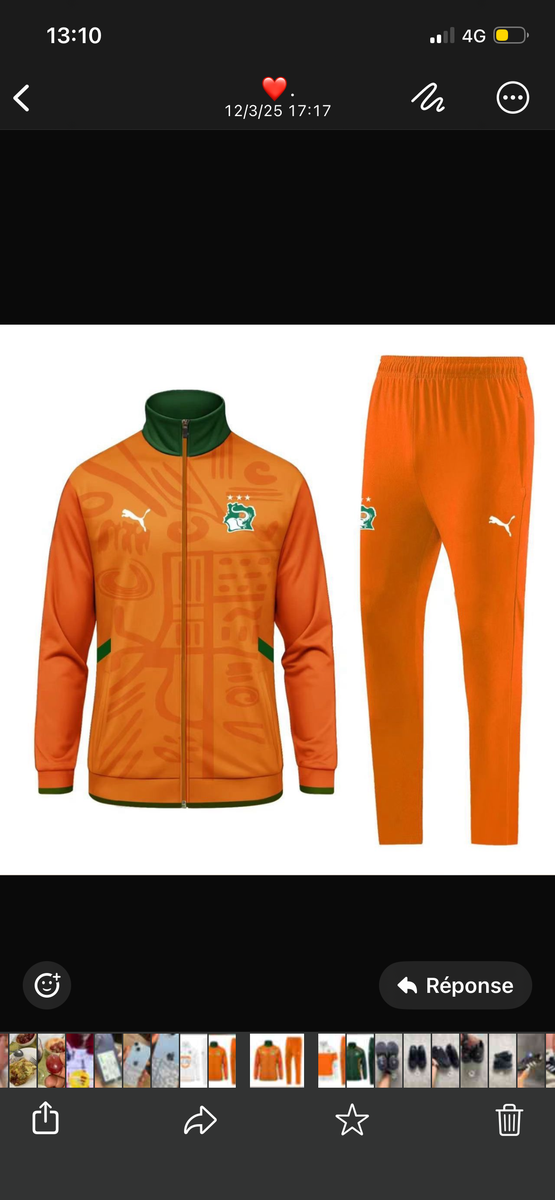 Ensemble de survêtement coloré