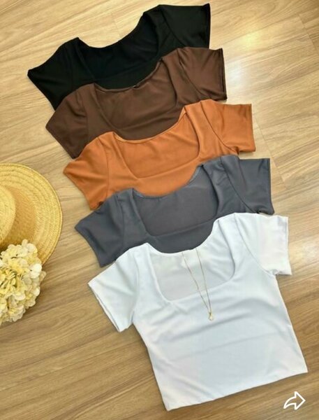 T-shirts col carré femme