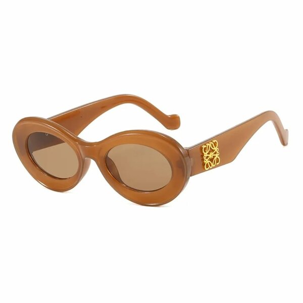 Lunettes de soleil ovales style rétro