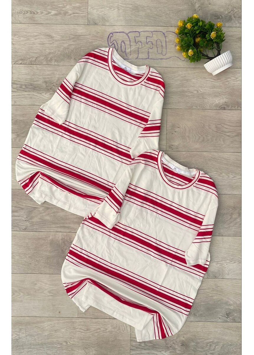 T-shirts assortis rayés