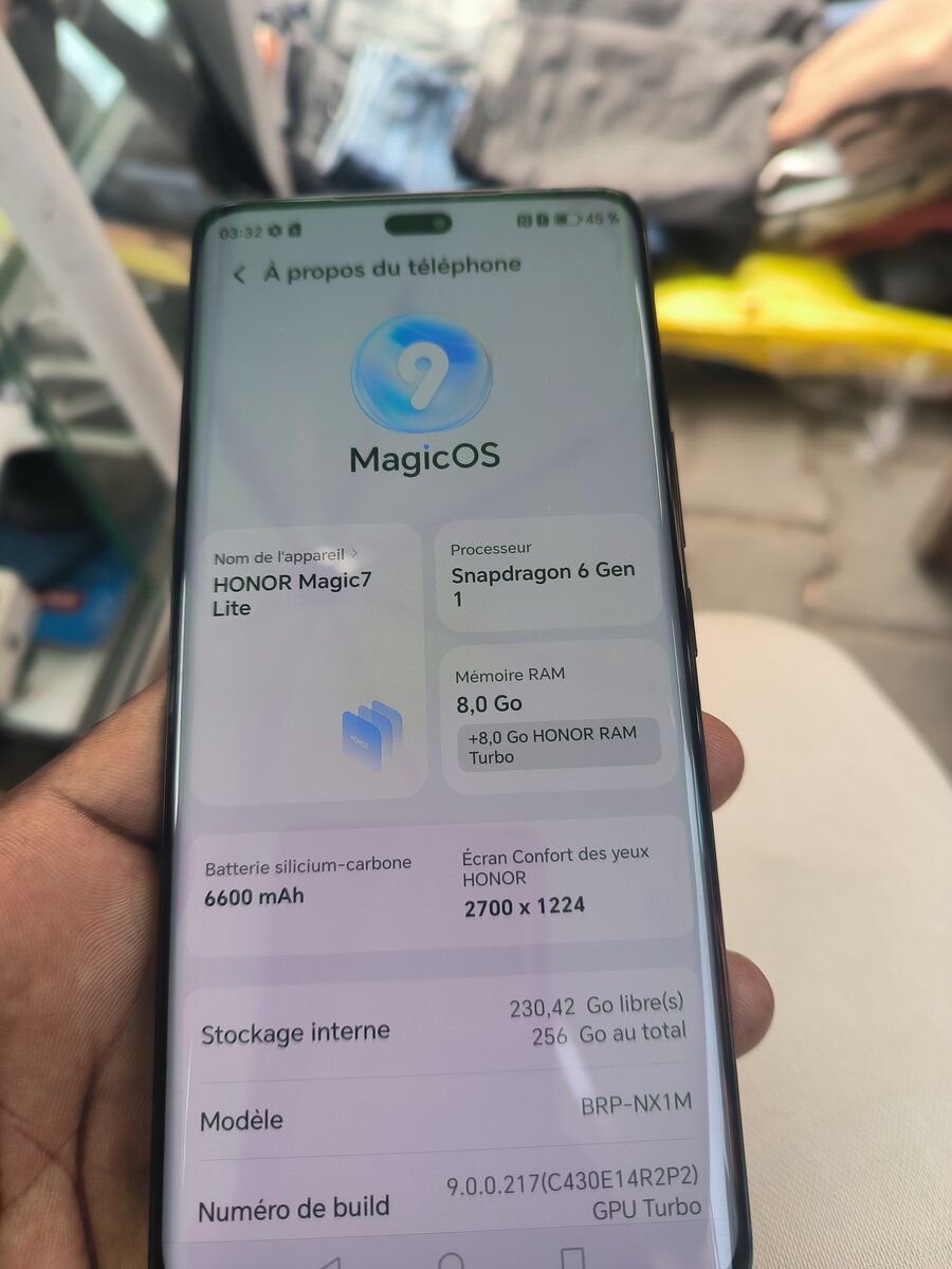 HONOR Magic7 Lite - Smartphone 8Go RAM 256Go