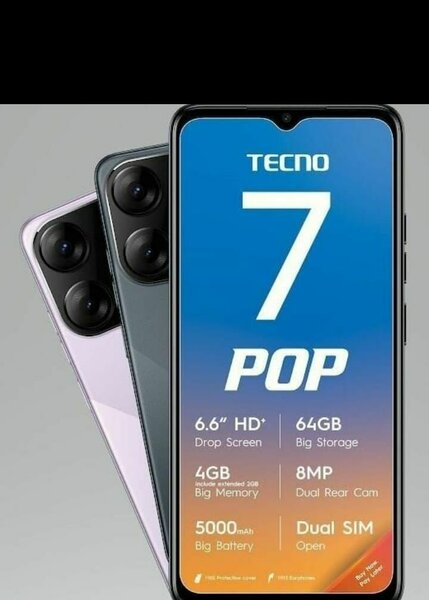 Tecno POP 7 Smartphone 4Go/64Go