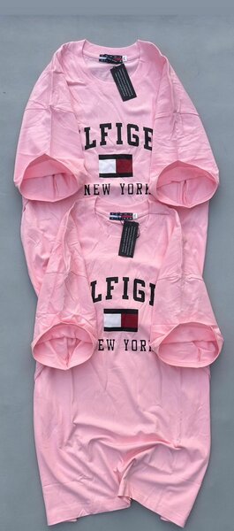 T-shirt rose imprimé