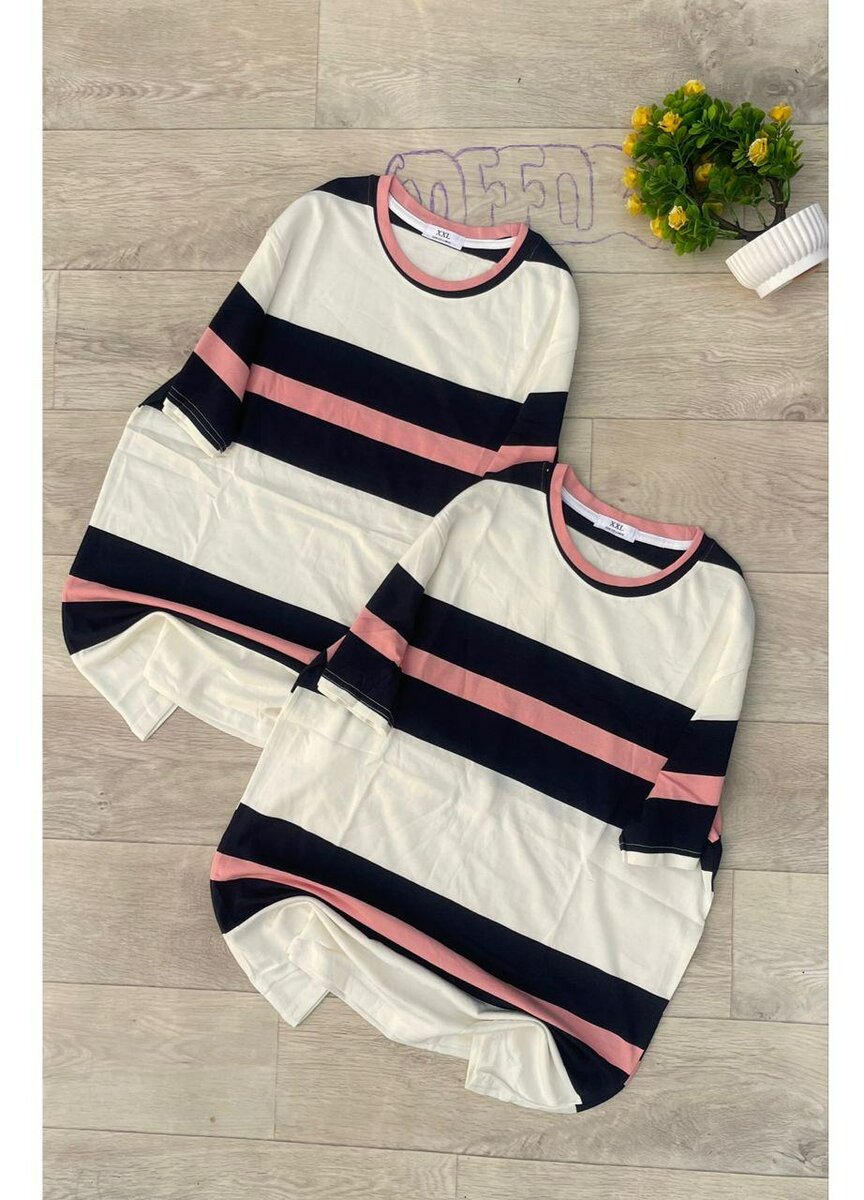 T-shirts rayés unisexes