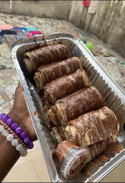 Crêpes roulées Nutella