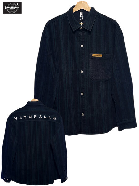 Chemise en velours noir Naturally