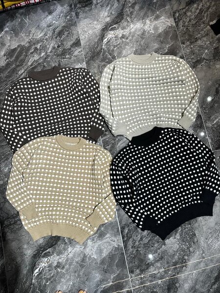 Pulls à pois unisexes