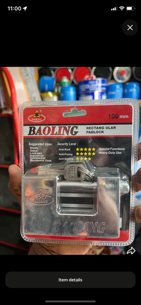 Heavy-Duty Rectangle Padlock