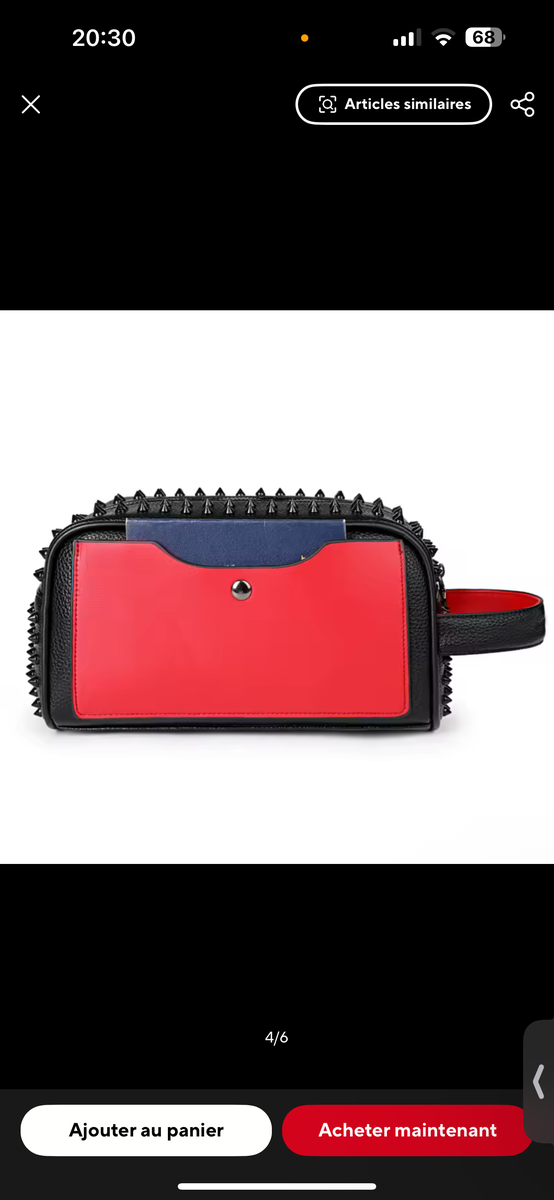 Trousse de toilette chic à clous