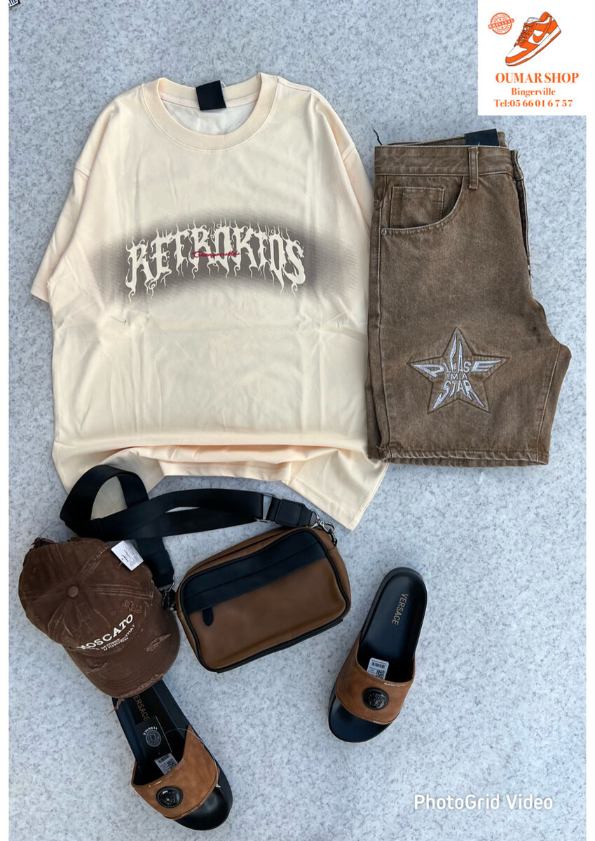 T-shirt et Short Décontracté Homme