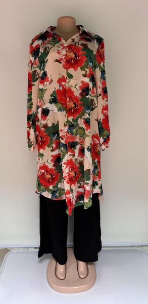 Tunique longue imprimée élégante