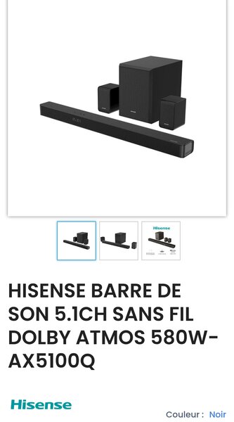 Barre de Son Hisense 5.1CH