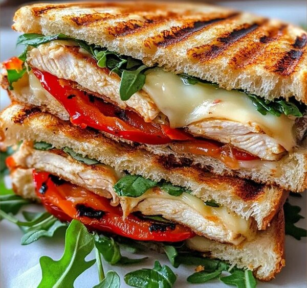 Panini au poulet grillé