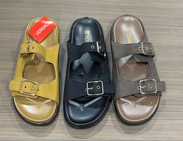 Sandales plates en cuir pour femmes