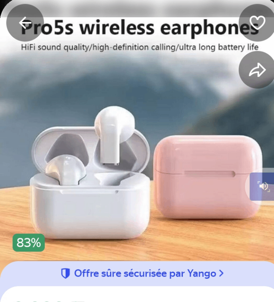 Écouteurs sans fil Pro5s