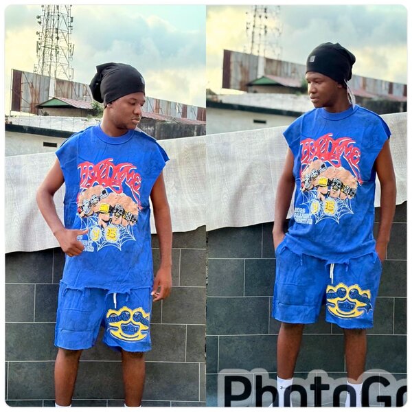 Ensemble streetwear homme bleu