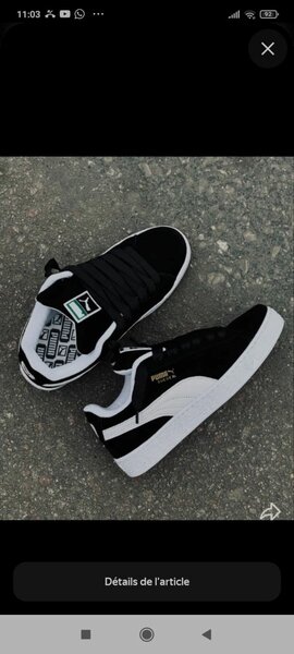 Puma suede xl noir