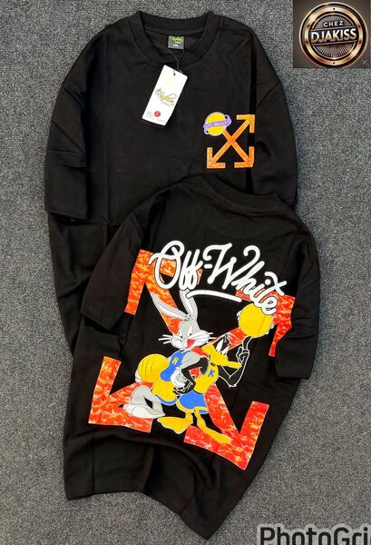 T-shirt noir homme avec motif Looney Tunes