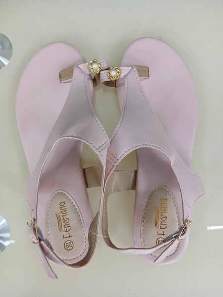 Pink Leather Sandals for Women