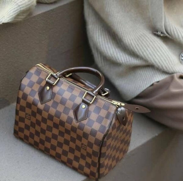 Sac à main en cuir marron