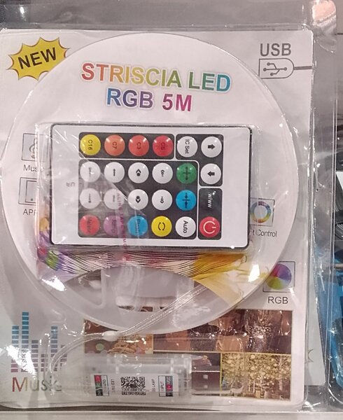 Guirlande LED RGB 5M avec Télécommande