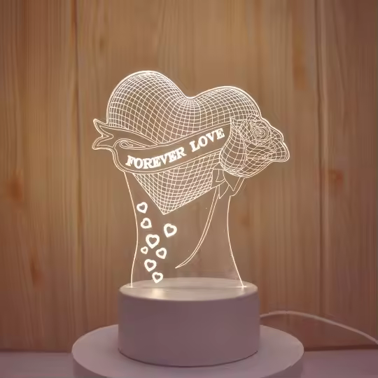 Lampe LED Cœur Amour