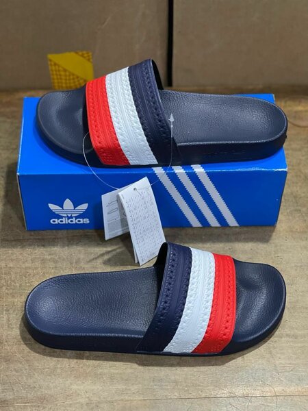 Tongs Adidas Bleu Rouge Blanc