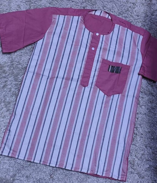 Chemise à rayures pour hommes