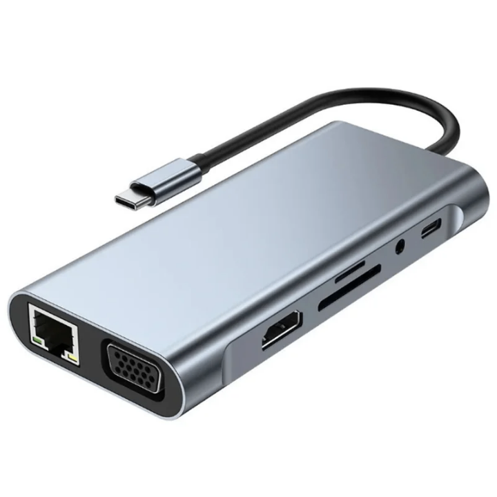 Hub USB-C 11-en-1 4K HD