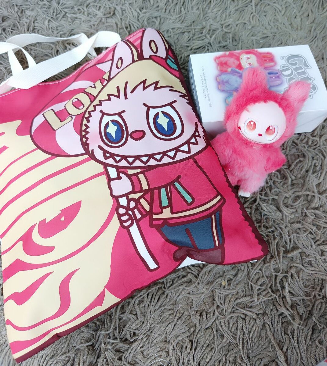 Sac en tissu illustré mignon