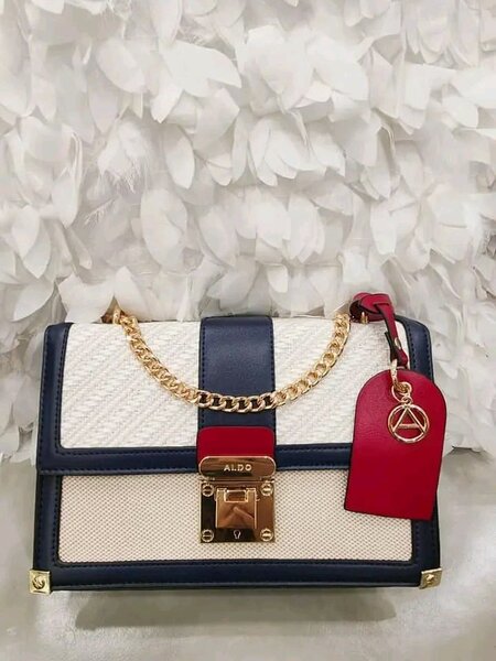 Sac à main ALDO en cuir et chaîne dorée