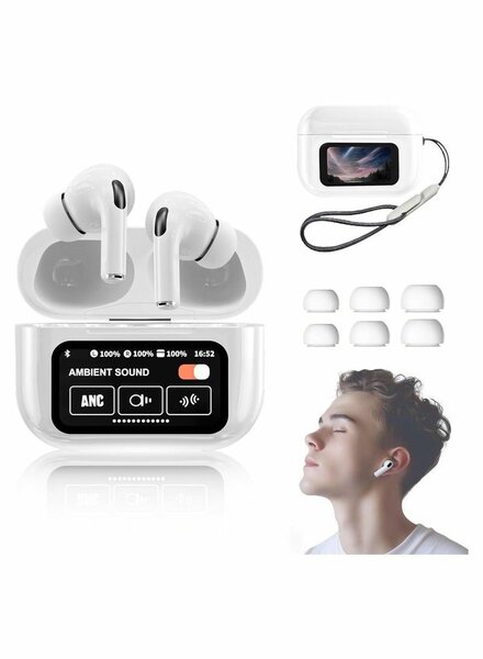 ANC Wireless Earbuds with LCD