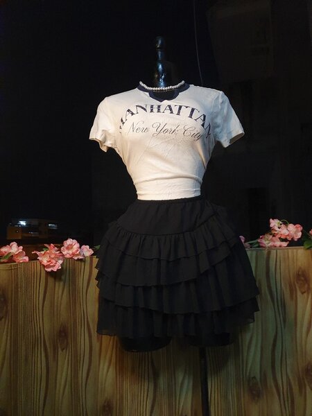 Ensemble top et jupe friperie