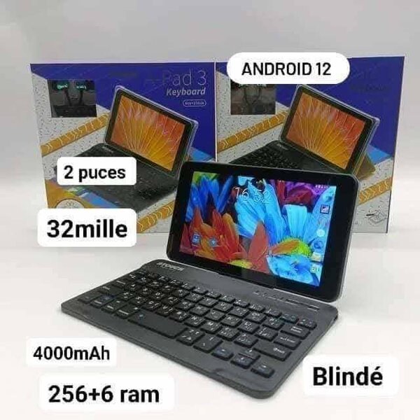 Tablette Android 12 avec Clavier