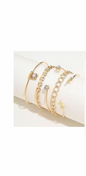 Bracelets élégants dorés