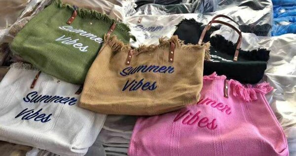 Sac cabas été personnalisé Summer Vibes