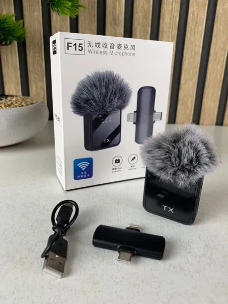 Microphone sans fil pour interview et vlogging