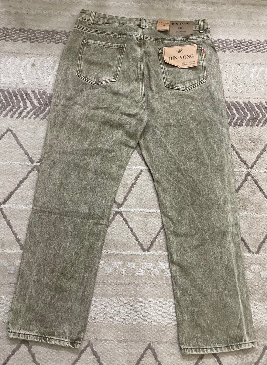 Jeans tendance délavés unisexes