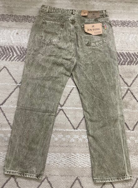 Jeans tendance délavés unisexes