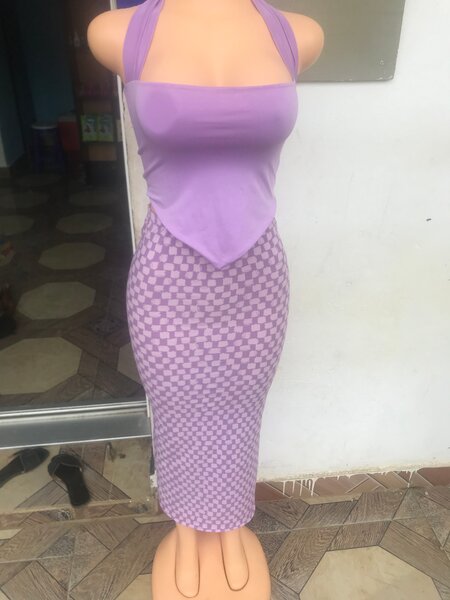 Ensemble élégant femme violet