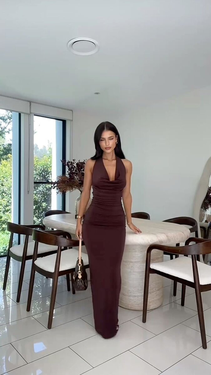 Robe longue élégante femme