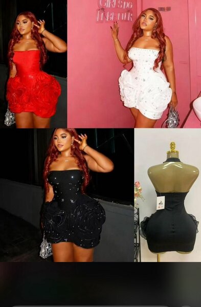 Robe bustier glamour soirée