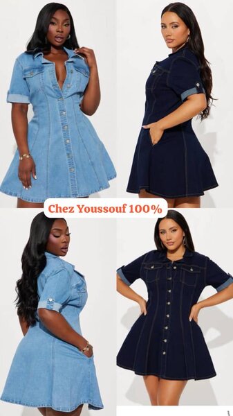 Robe en jeans pour femme Youssouph
