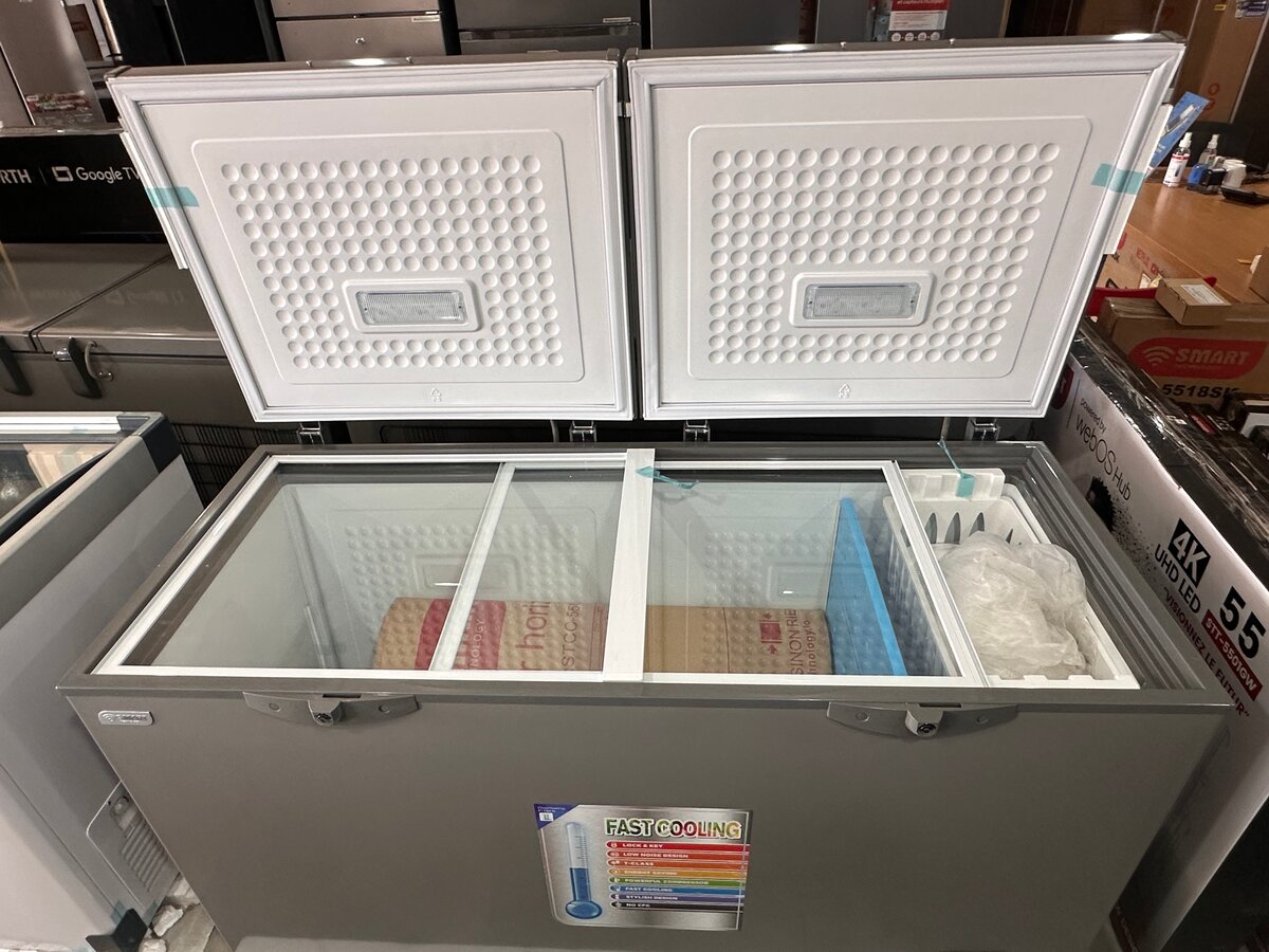 Congélateur couché 423 l vitré