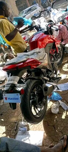 Couverture de protection pour moto Haojue rouge